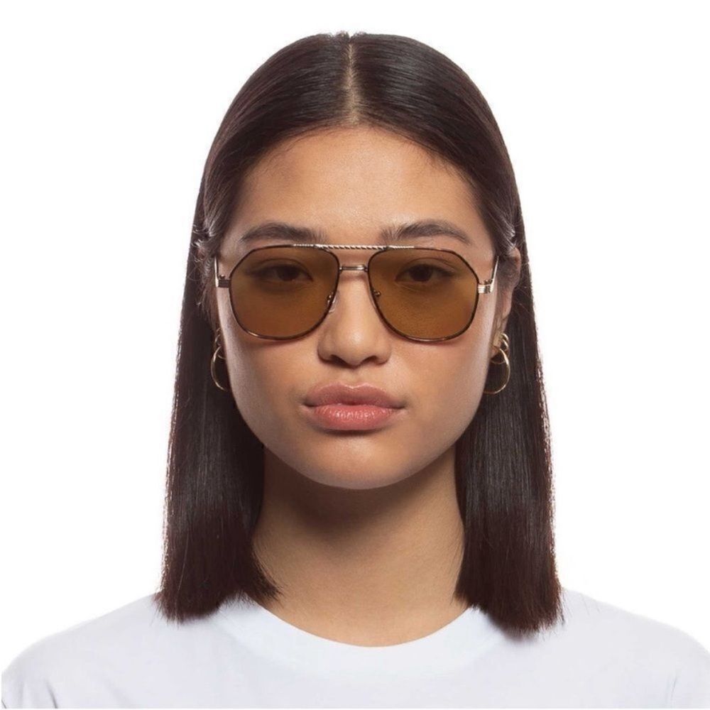 Aire NWT Cosmos - Bright Gold Khaki Tint Sunglasses - Picture 4 of 9